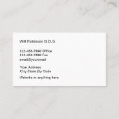 Zahnimplantate Einfache Zahntechnik Visitenkarte (Rückseite)