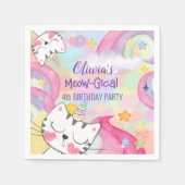 Zahnkaticorn-Geburtstagspapiere Serviette (Vorderseite)