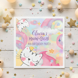 Zahnkaticorn-Geburtstagspapiere Serviette