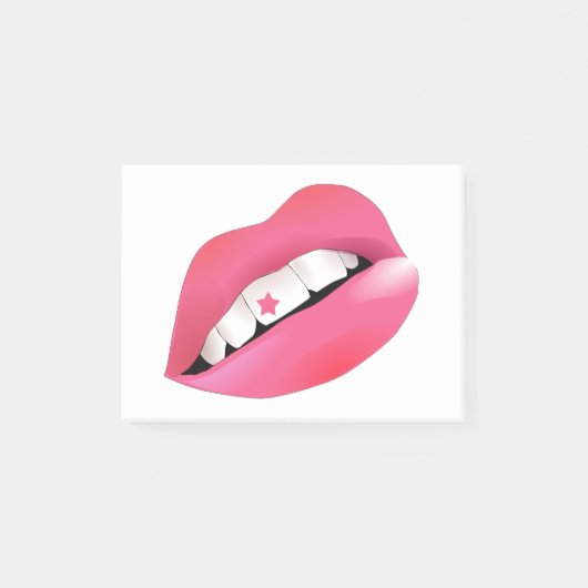 Zahnkeime werden geschmuckt bringen Sie das Klinge Post-it Klebezettel (Vorderseite)