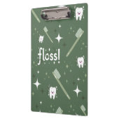 Zahnklappe, Geschenk für Zahnhygiene, Zähne Klemmbrett (Links)