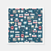 Zahnklinik-Büromuster Serviette (Vorderseite)