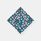 Zahnklinik-Büromuster Serviette (Ecke)