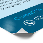 Zahnklinik Custom Glossy Poster (Ecke)