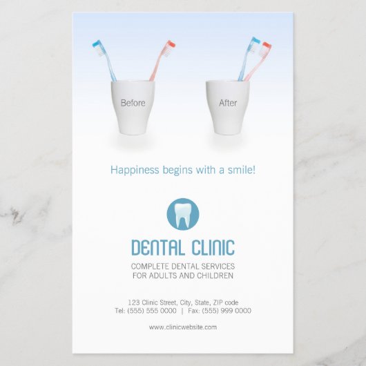 Zahnklinik-Flyer Flyer (Vorne)