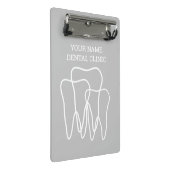 Zahnklinik Mini-Zwischenablage für Zahnarzt Mini Klemmbrett (Schrägansicht)