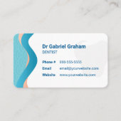 Zahnklinik | Personalkarte für Zahnärzte Visitenkarte (Vorderseite)