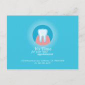 Zahnklinik Postcard Custom Termin Erinnerung Postkarte (Vorderseite)
