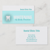 Zahnklinik Teeth Whitening Service Visitenkarte (Vorne/Hinten)