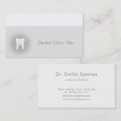 Zahnklinik-Visitenkarte Visitenkarte (Vorne/Hinten)