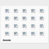 Zahnklinikdesign Runder Aufkleber (Blatt)