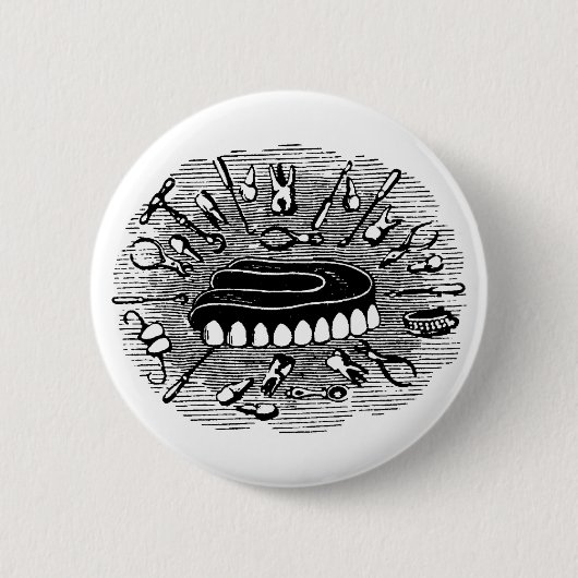 Zahnknopf Button (Vorderseite)