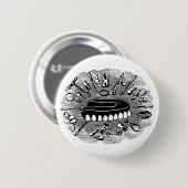 Zahnknopf Button (Vorne & Hinten)