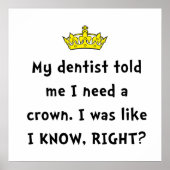 Zahnkrone Poster (Vorne)