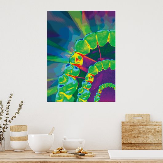 Zahnkunde Poster (Küche)