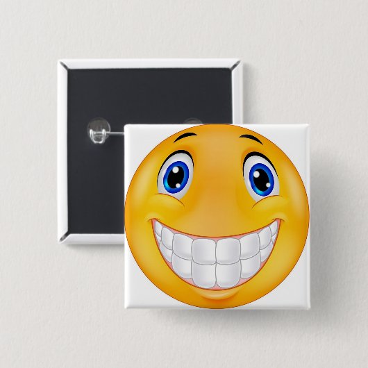 Zahnlächeln Button (Vorne & Hinten)