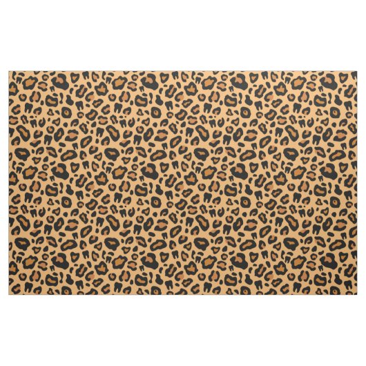 Zahnleoparddruck Stoff (Fat Quarter (45,7 x 55,9 cm))