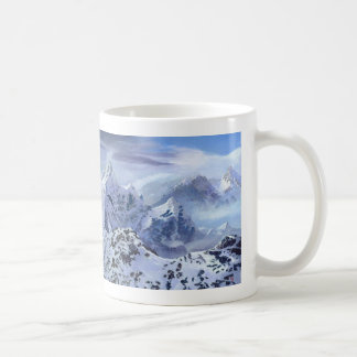Zahnlos in der Schnee-Kaffee-Tasse Kaffeetasse
