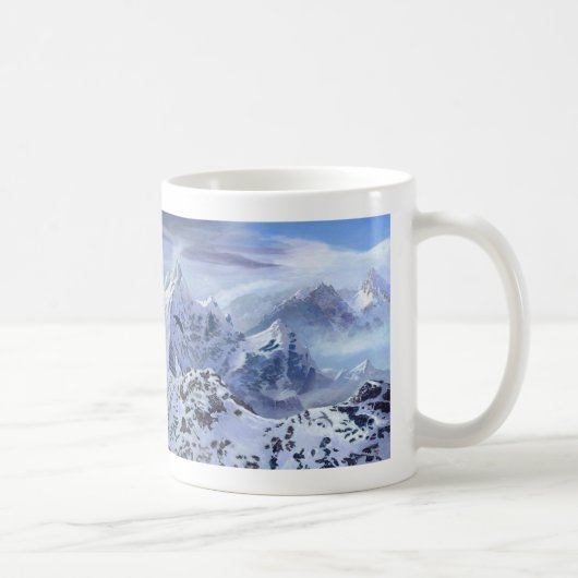 Zahnlos in der Schnee-Kaffee-Tasse Kaffeetasse (Rechts)
