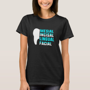 Zahnmedikation incisal Lingual Facial Zahnschmerze T-Shirt
