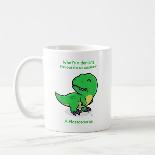 Zahnmedizin: Flossosaurus Kaffeetasse (Links)
