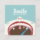 Zahnmedizin für Niedliche Kinder Zahnmedizin Zahnm Quadratische Visitenkarte (Vorderseite)