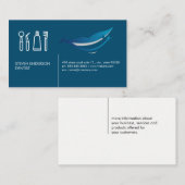 Zahnmedizin | Lächelnde Lippen Visitenkarte (Vorne/Hinten)