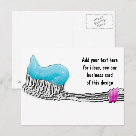 Zahnmedizin Postkarte (Vorne/Hinten)