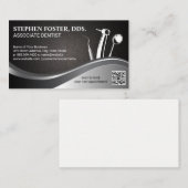 Zahnmedizin | QR Code Business Card Visitenkarte (Vorne/Hinten)