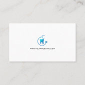 Zahnmedizin | Stand und Stethoscope Visitenkarte (Rückseite)