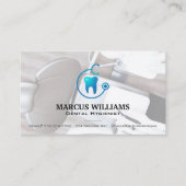 Zahnmedizin | Stand und Stethoscope Visitenkarte (Vorderseite)