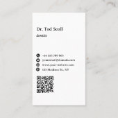 Zahnmedizin Zahnmedizin Orale Gesundheit Visitenkarte (Rückseite)