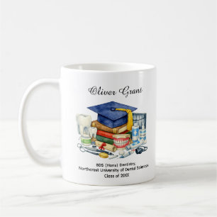 🎓Zahnmediziner Benutzerdefinierter Name & Titel Kaffeetasse