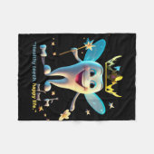 Zahnmediziner. Fleecedecke (Vorderseite (Horizontal))