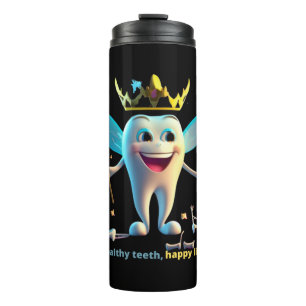 Zahnmediziner. Thermosbecher