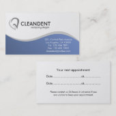 Zahnmedizinisch - Visitenkarten Terminkarte (Vorne/Hinten)