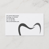 Zahnmedizinisch - Visitenkarten Visitenkarte (Rückseite)