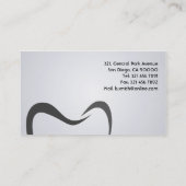 Zahnmedizinisch - Visitenkarten Visitenkarte (Rückseite)