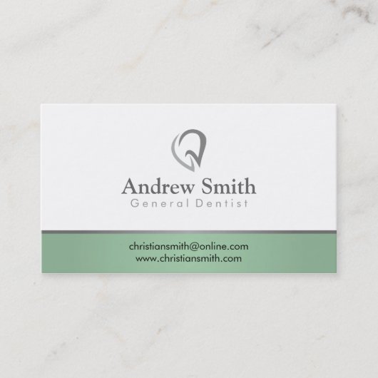 Zahnmedizinisch - Visitenkarten Visitenkarte (Vorderseite)