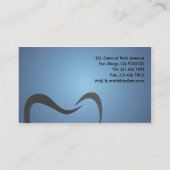 Zahnmedizinisch - Visitenkarten Visitenkarte (Rückseite)