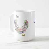 Zahnmedizinische Anatomie-BlumenTassen-Geschenk Kaffeetasse (Vorderseite Links)