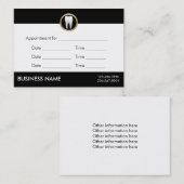 Zahnmedizinische Büro-Verabredungs-beruflicher Terminkarte (Vorne/Hinten)