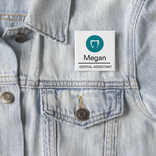 Zahnmedizinische Fachangestellte Benutzerdefiniert Button (Beispiel)