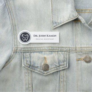 Zahnmedizinische Fachangestellte | Zähne Logo Namensschild