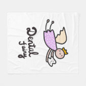 Zahnmedizinische Fee Fleecedecke (Vorderseite (Horizontal))