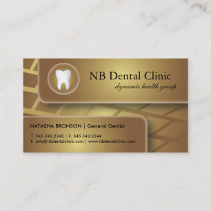 Zahnmedizinische/General-Dentist Visitenkarten Terminkarte
