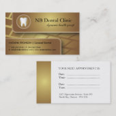 Zahnmedizinische/General-Dentist Visitenkarten Terminkarte (Vorne/Hinten)