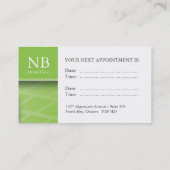 Zahnmedizinische/General-Dentist Visitenkarten Terminkarte (Rückseite)