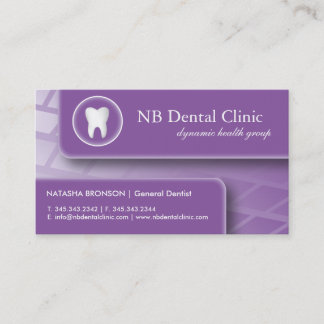 Zahnmedizinische/General-Dentist Visitenkarten Terminkarte
