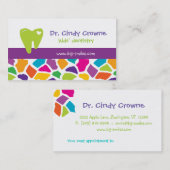 Zahnmedizinische Geschäfts-Karten-niedliche Terminkarte (Vorne/Hinten)